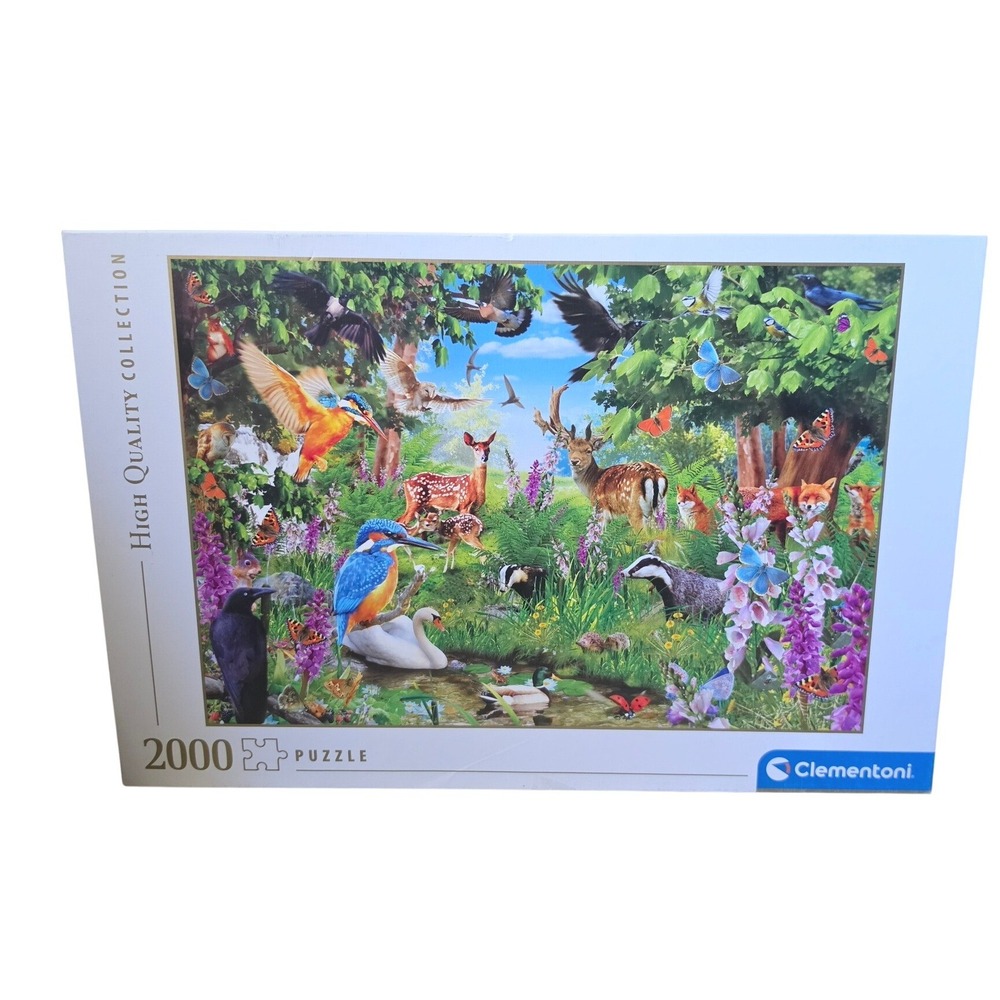 Clementoni Fantastic Forest 2000 Piece Jigsaw Puzzle Woodland Animals 32566